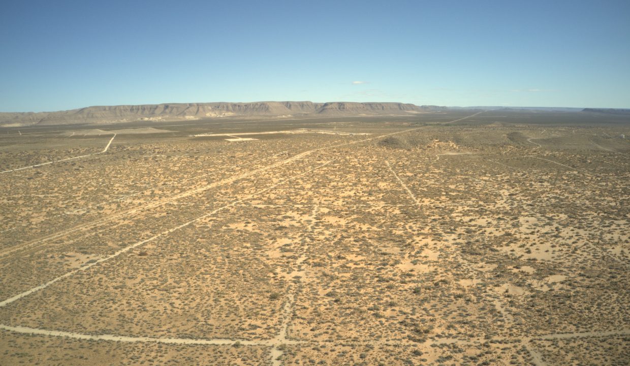 Property facing east towards mountains