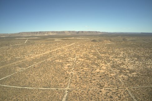 Property facing east towards mountains