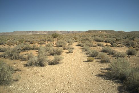 intersection by property facing east